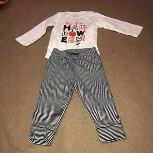 2 Piece Halloween Bodysuit Pant Set